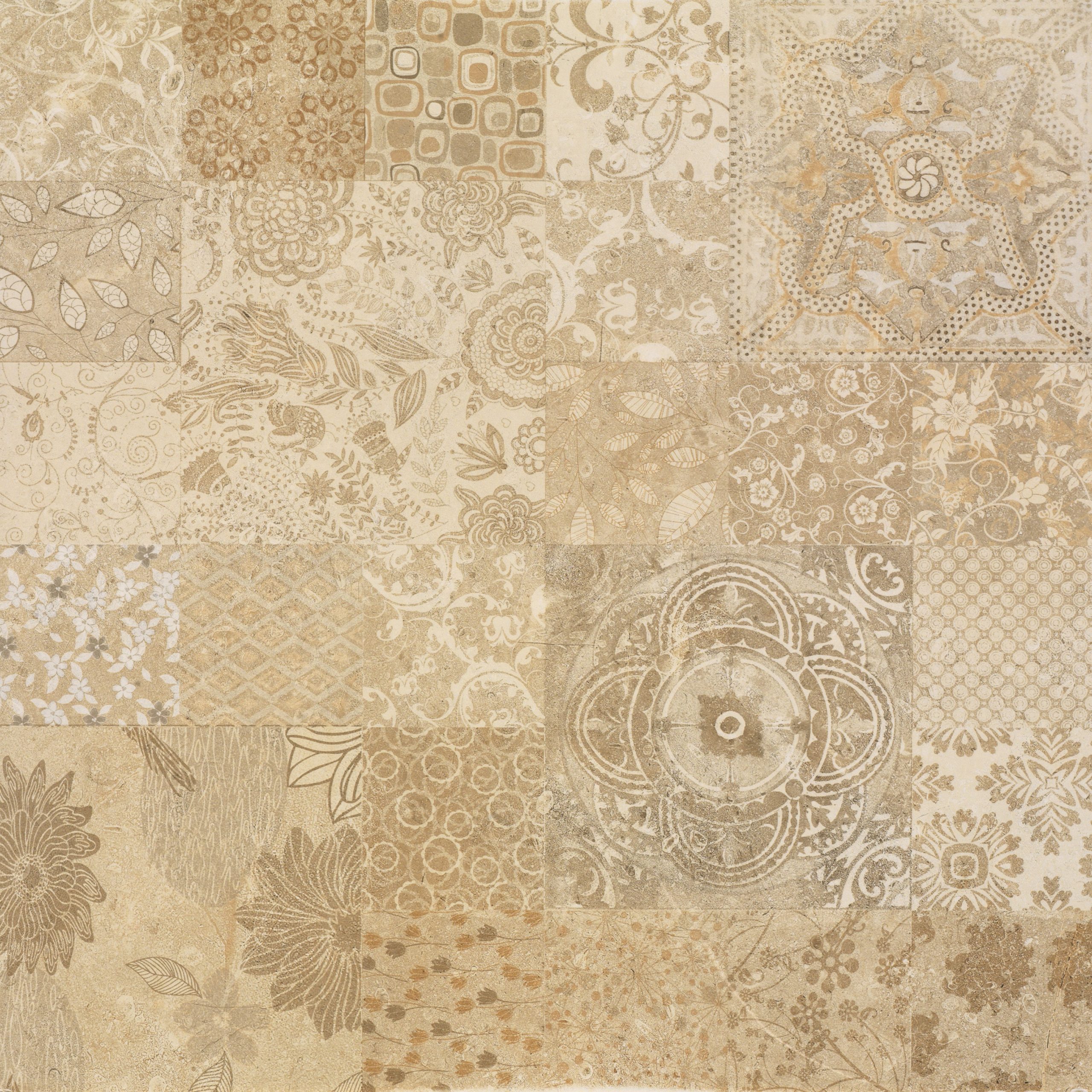 Керамограніт Fanal Lord Collage Crema 75×75